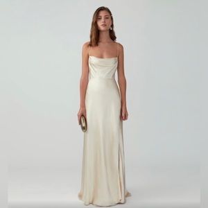 Champagne Fame & Partners Formal Gown